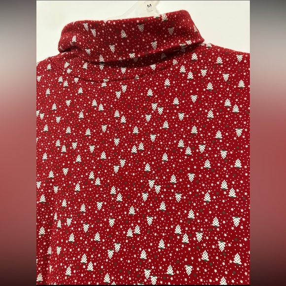Vintage turtleneck with Christmas tree pattern - Picture 2 of 11